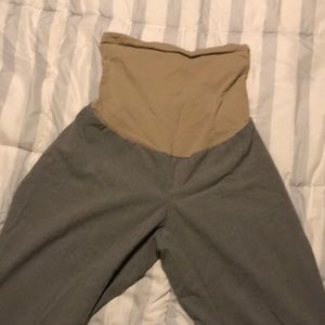 Light Grey Maternity Dress Pants